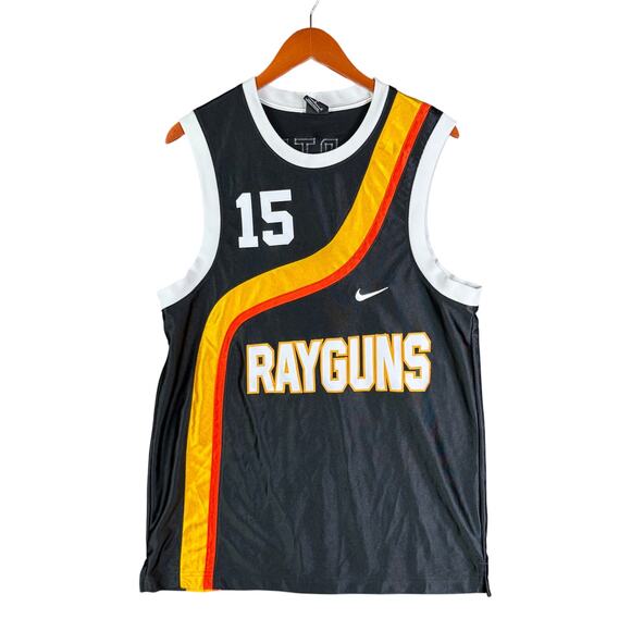 Nike Rayguns‎ Vince Carter #15 Stitch Basketball Jersey Black White Mens Medium - Picture 1 of 11